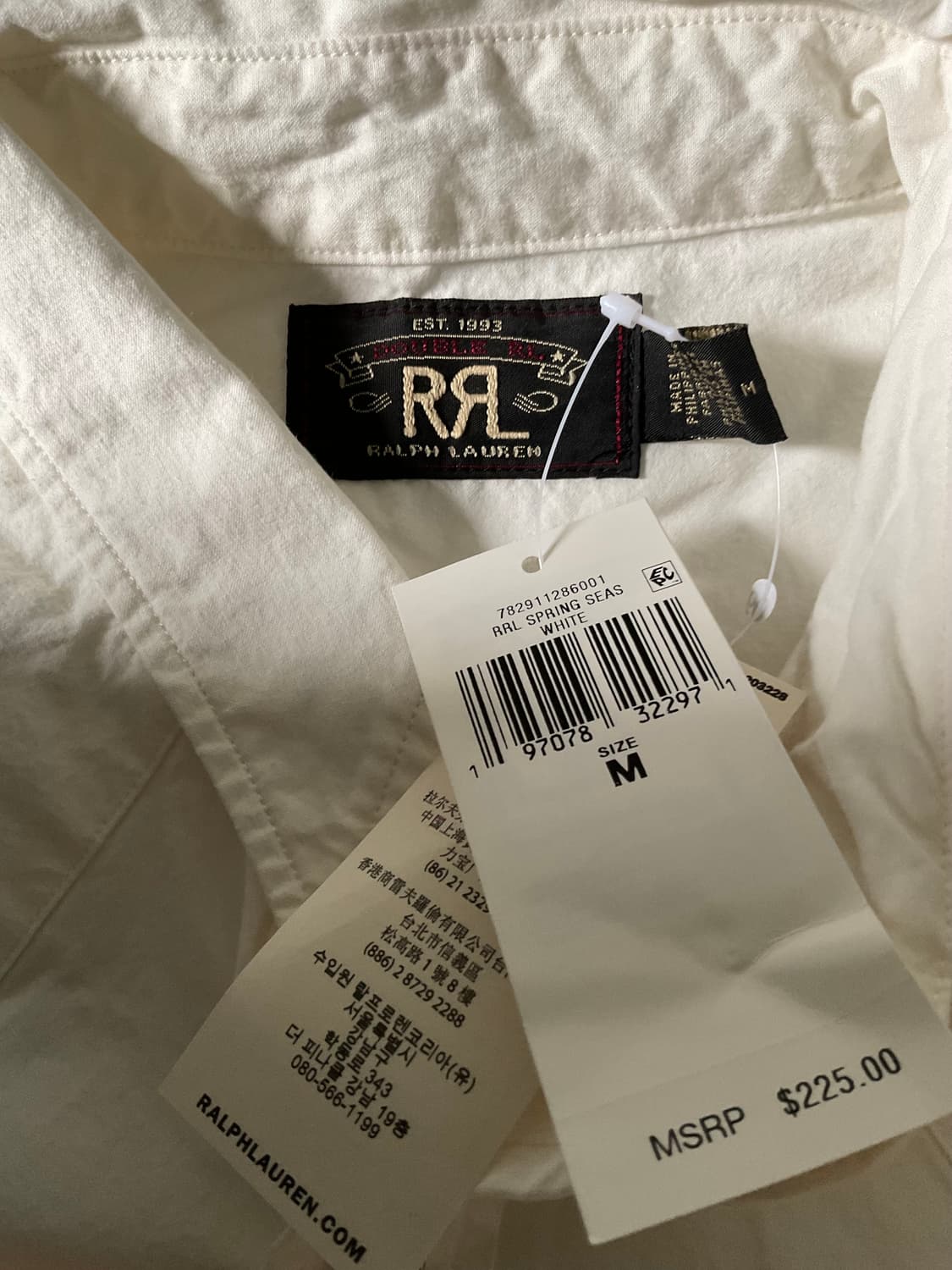 RRL 더블알엘 슬림핏 포플린 웨스턴 셔츠 M 상품이미지3