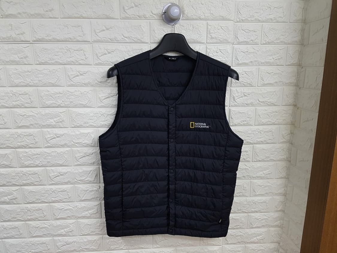 내셔널지오그래픽 슬림패딩 조끼 남성100 (L경량 구스) 상품이미지1