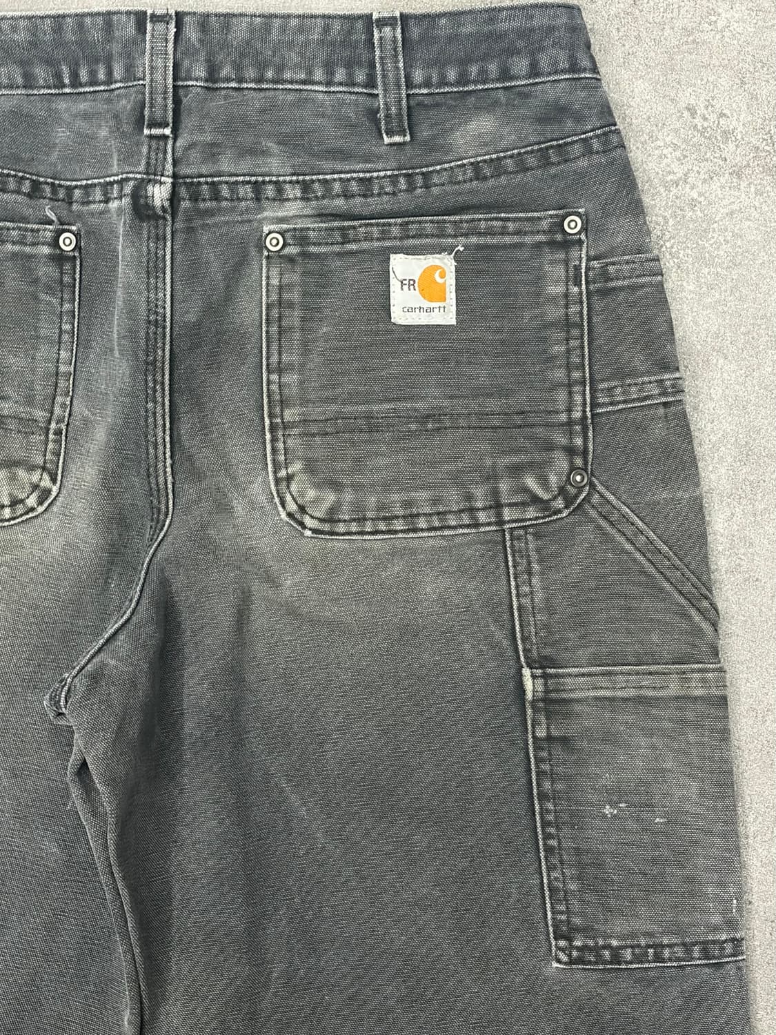 10s 칼하트 더블니 blk 블랙 워싱 팬츠 상품이미지7