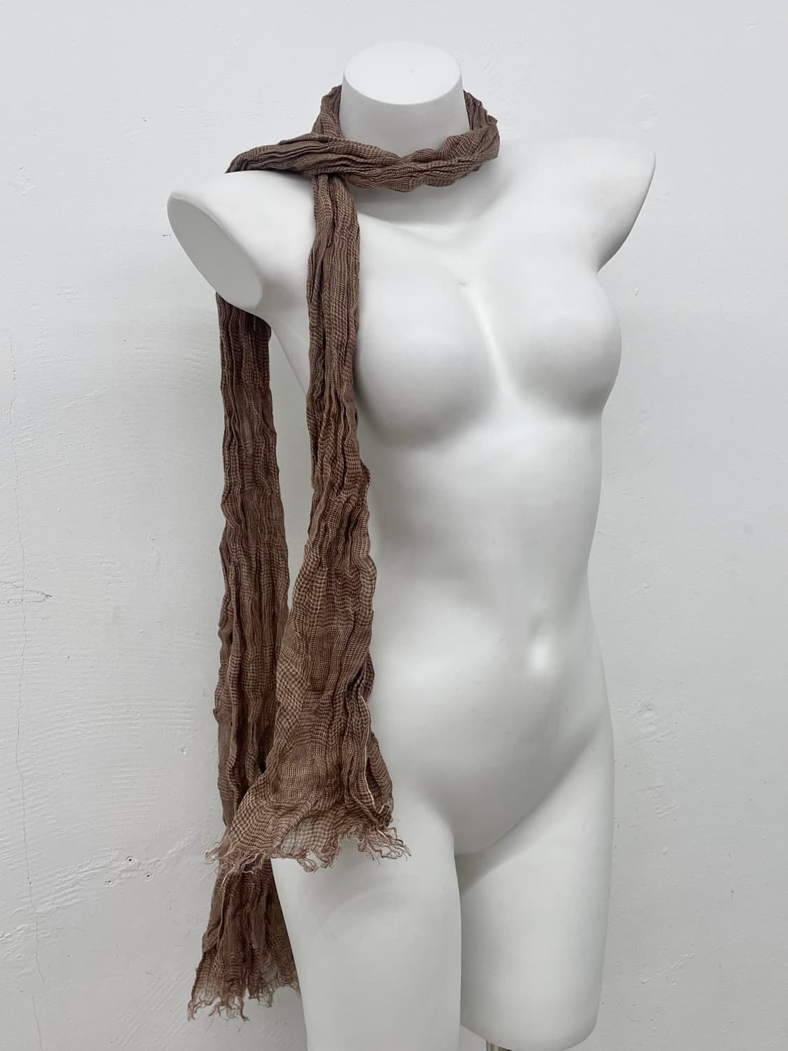 모리 체크 링클 머플러  상품이미지2