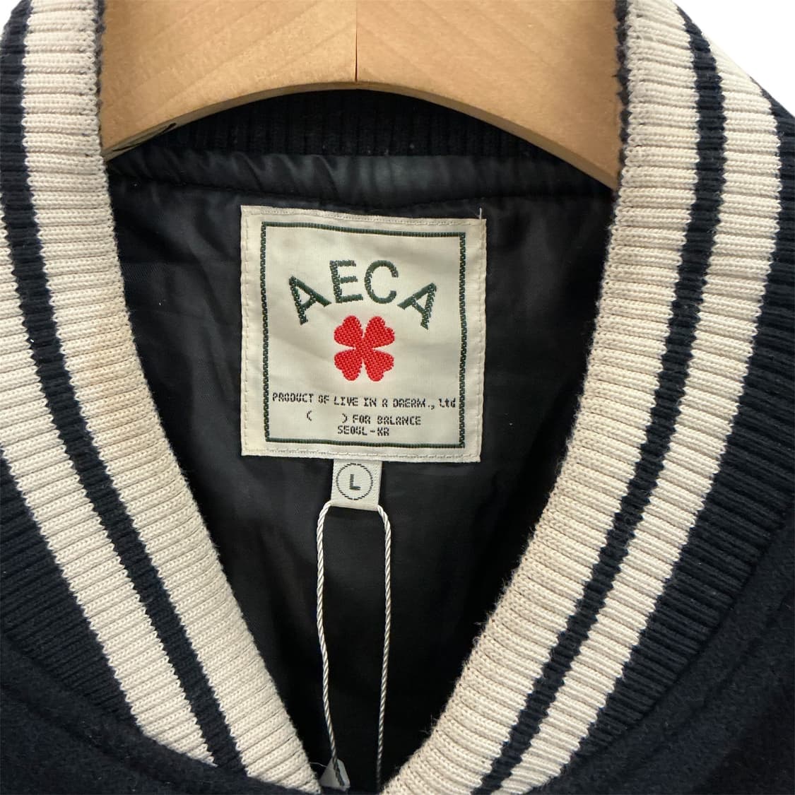 에이카 화이트 7TH 바시티자켓 상품이미지2