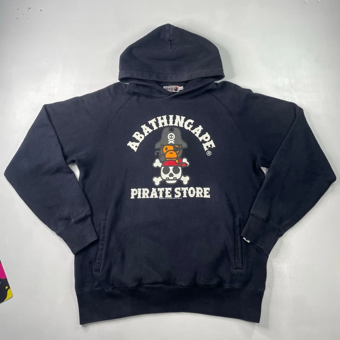 베이프 Pirate Store 2011 베이비 마일로 후드티 블랙 L 상품이미지1