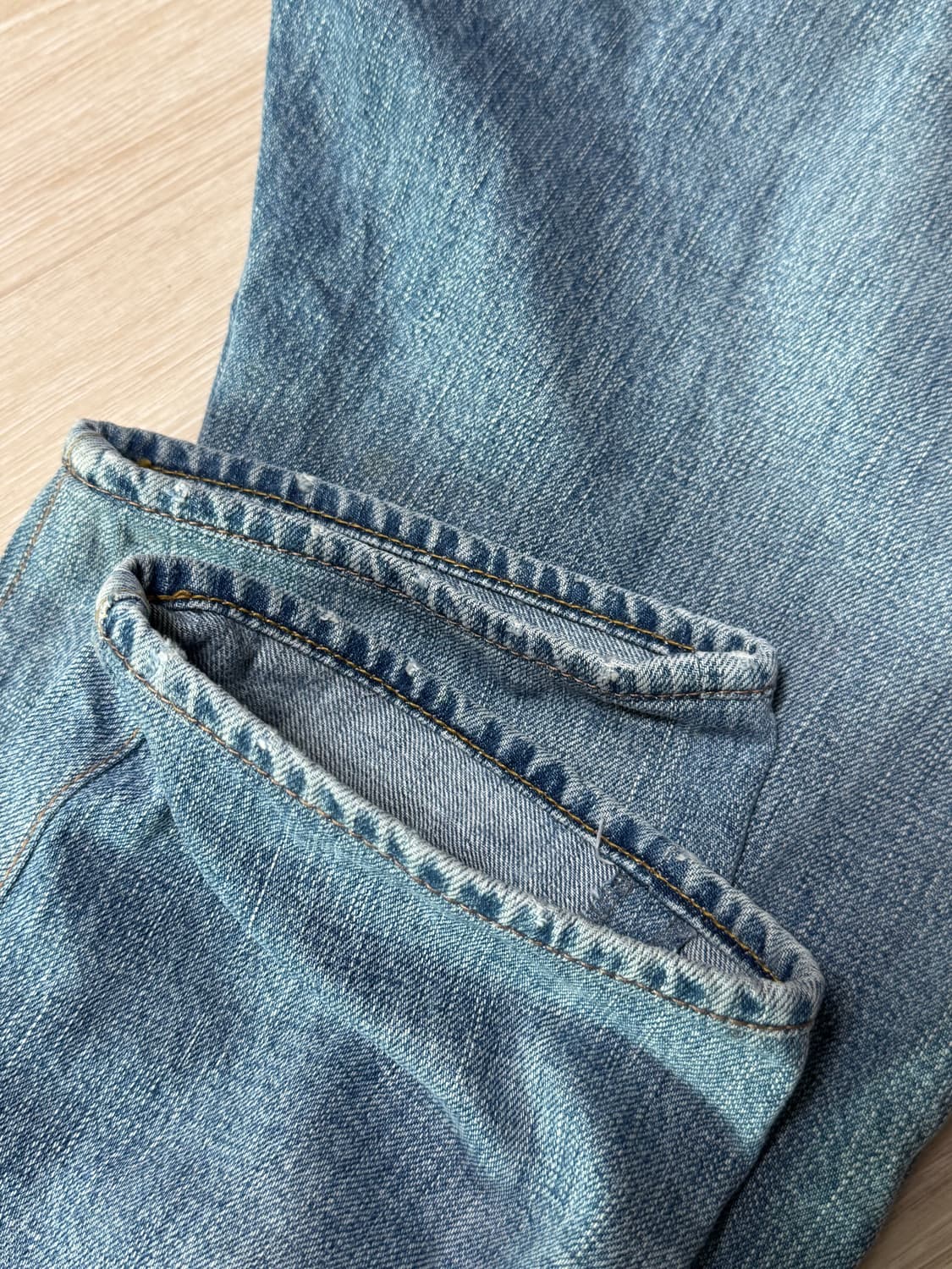 RRL 이스트웨스트 파이브 포켓 워시드 데님 상품이미지6