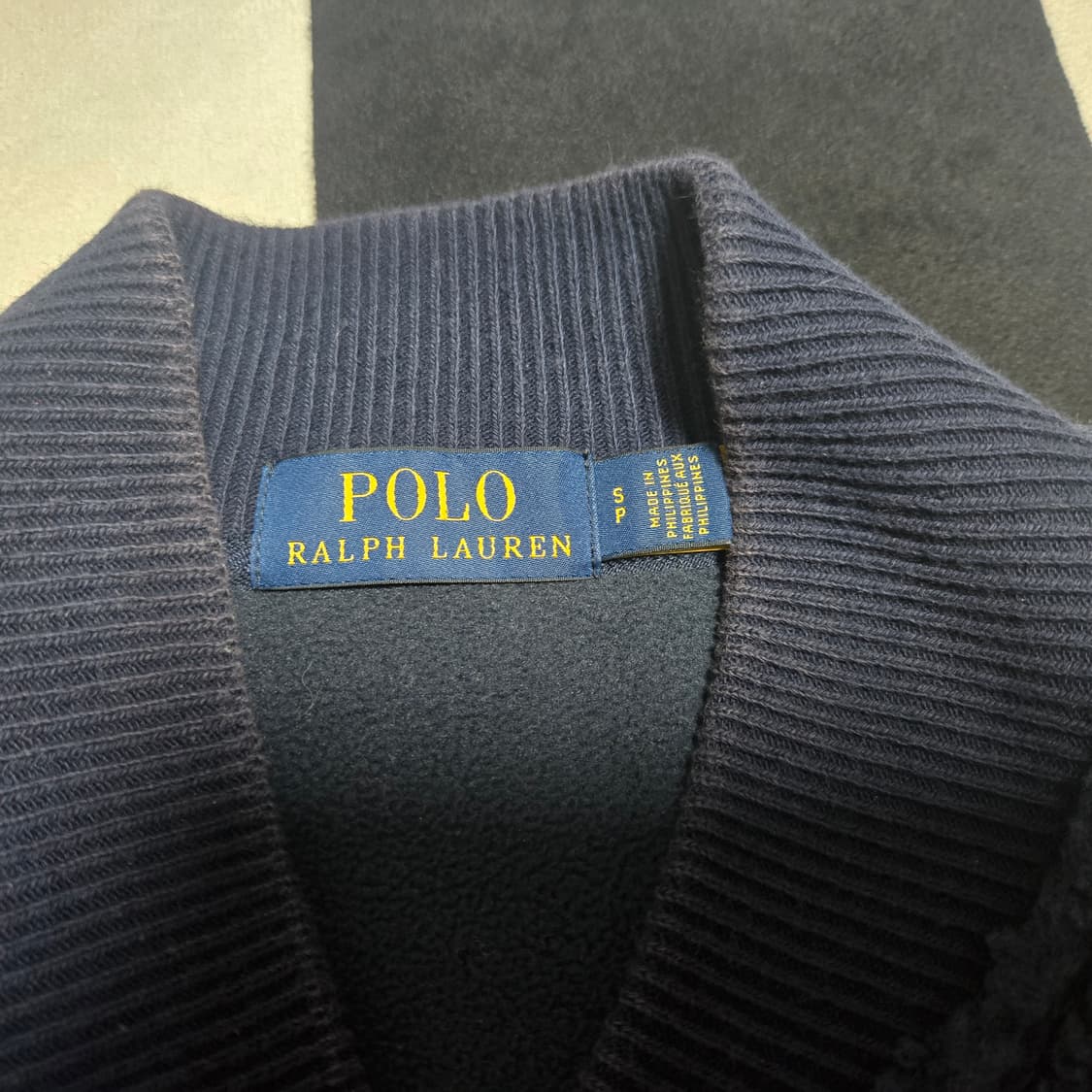 S 폴로랄프로렌 양털 봄버 네이비 상품이미지3