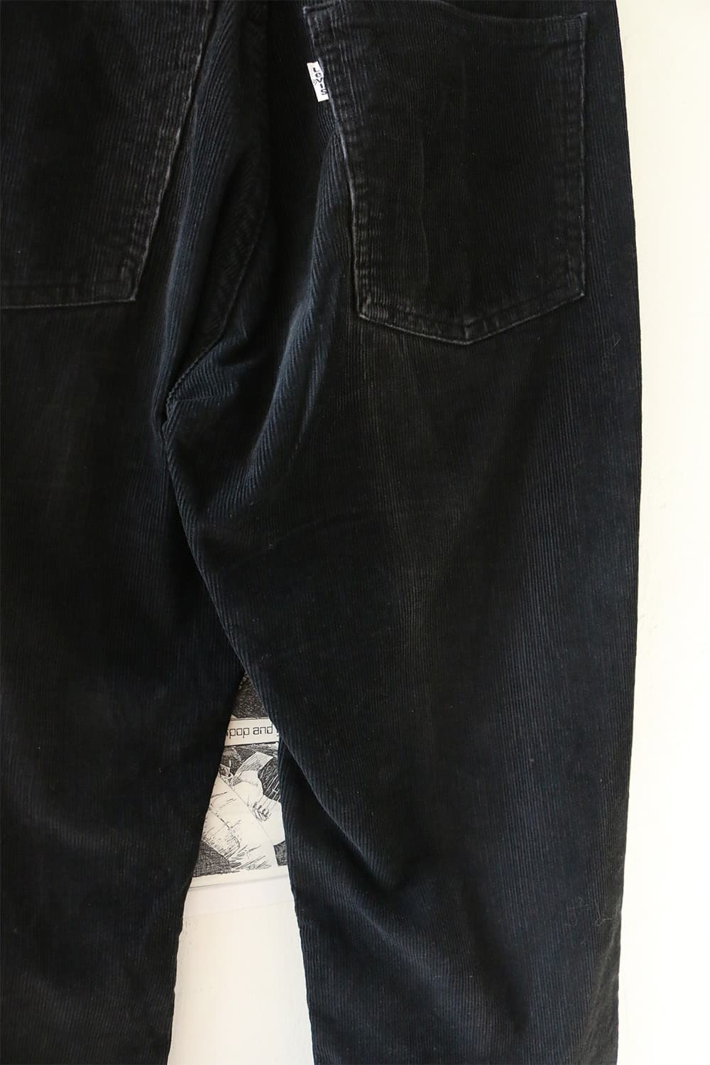 90s 리바이스 646 블랙 코듀로이 부츠컷 팬츠 상품이미지7