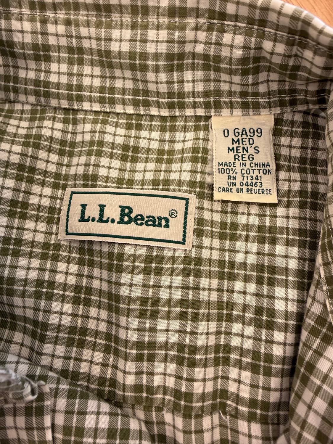 엘엘빈 버튼다운 체크 셔츠 상품이미지3