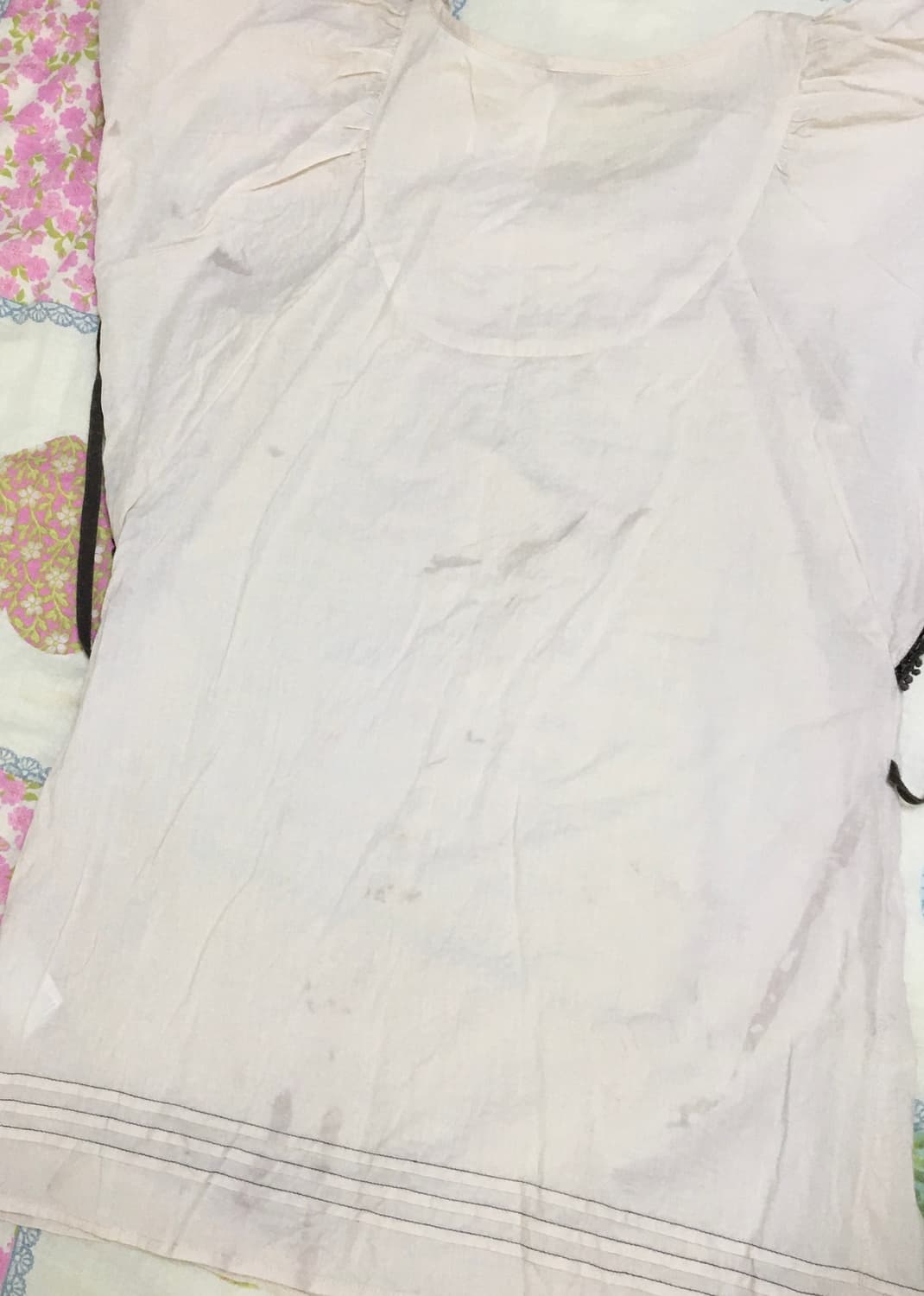 빈티지 모리걸 보헤미안 자수 블라우스 그런지 페어리 라떼갸루 상품이미지4