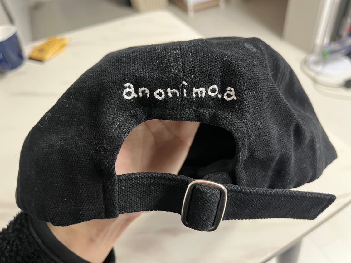 [아노니모아노니마] 김원중 볼캡_플라워 자수 (블랙) 상품이미지4
