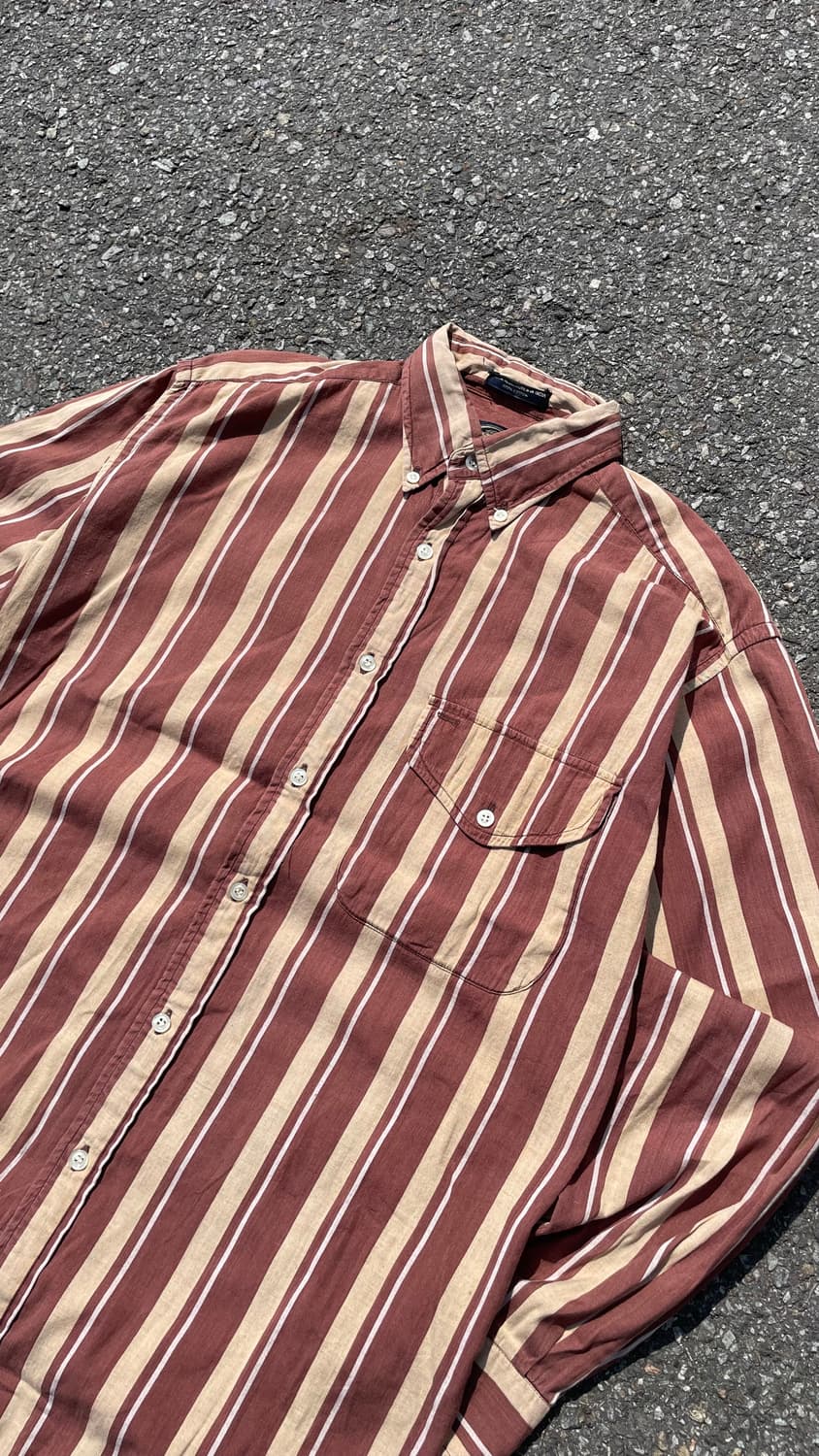 BRITISH KHAKI 빈티지코튼스트라이프패턴셔츠 상품이미지3