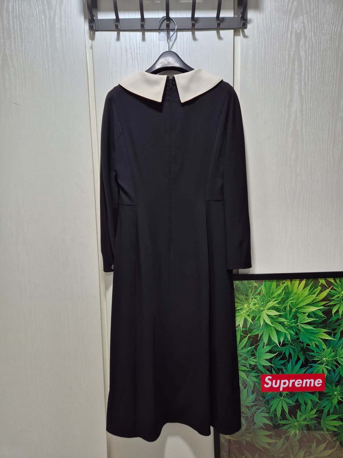 (세일)(새상품)온앤온 이중카라 블랙 원피스 상품이미지10