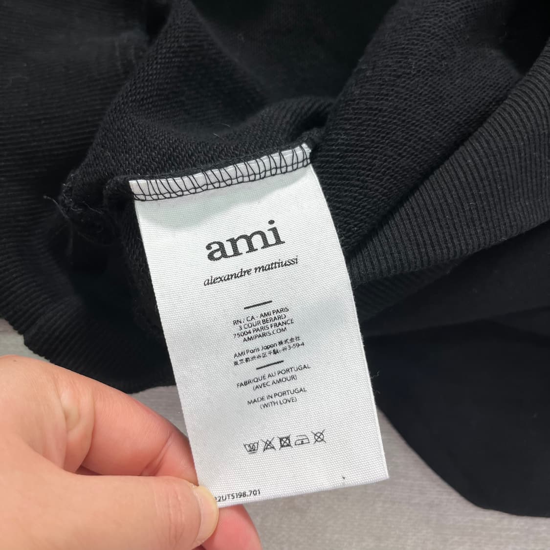 100 아미 스몰로고 자수 맨투맨 상품이미지6