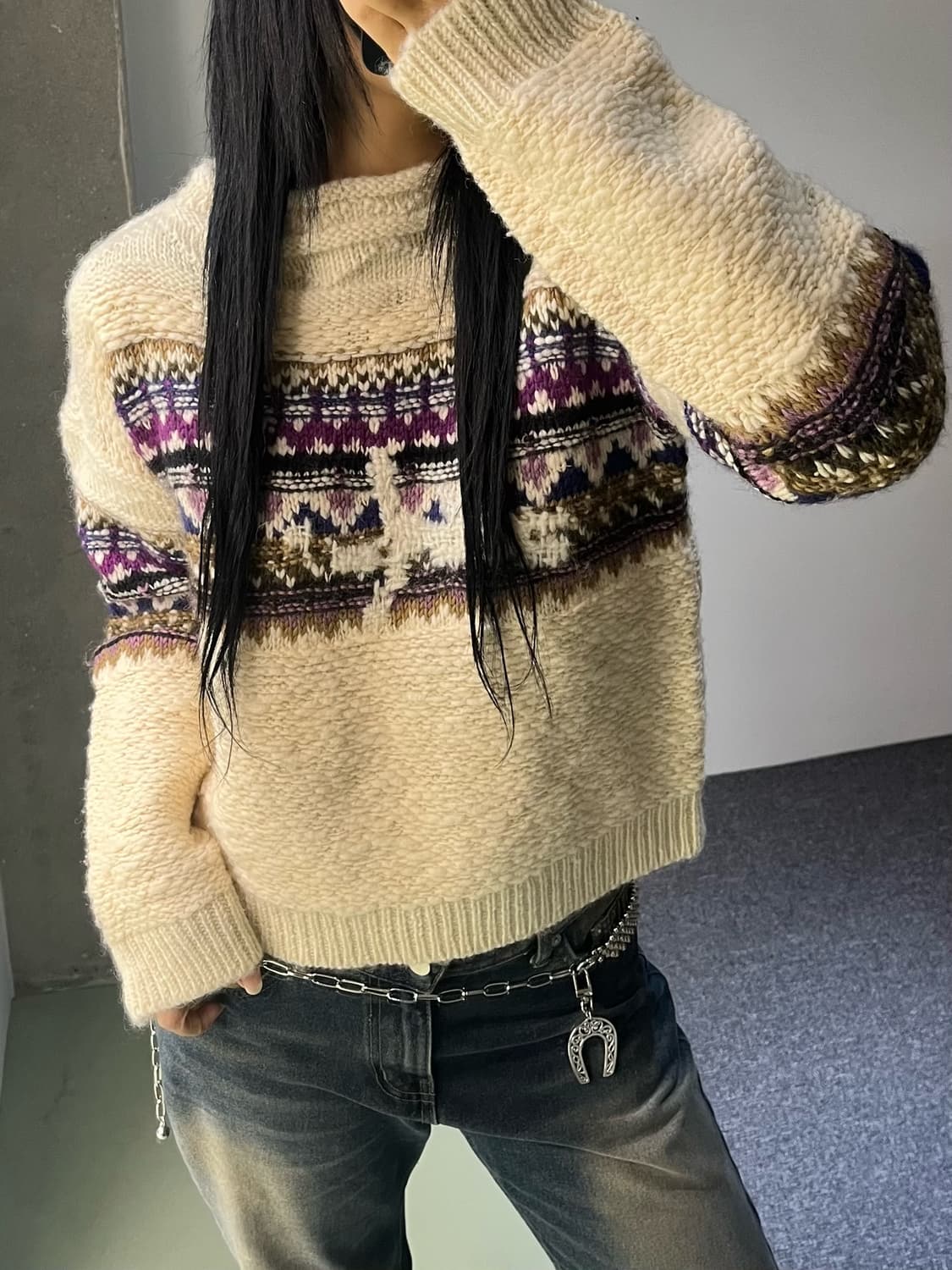 이자벨마랑 페어아일 스웨터 상품이미지2