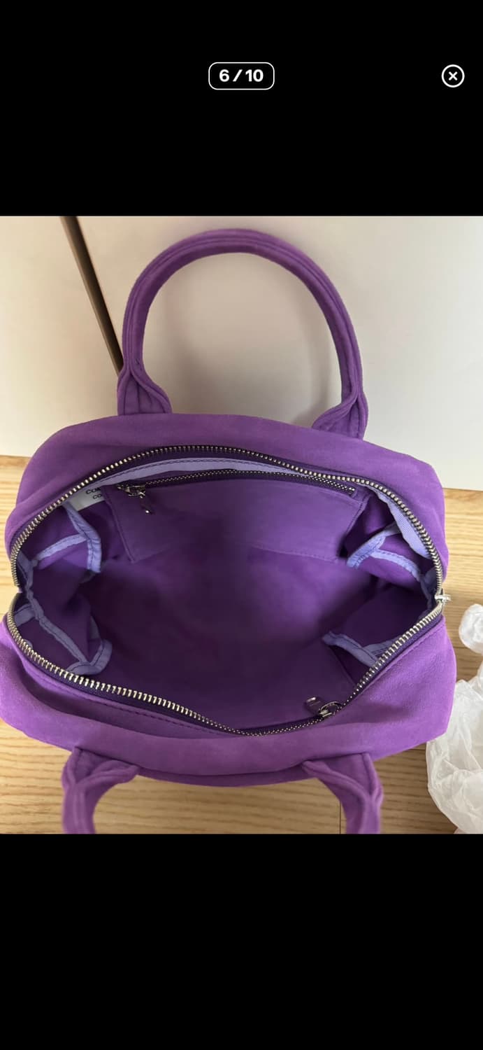 꼼데가르송 스웨이드백 퍼플 스몰 상품이미지5
