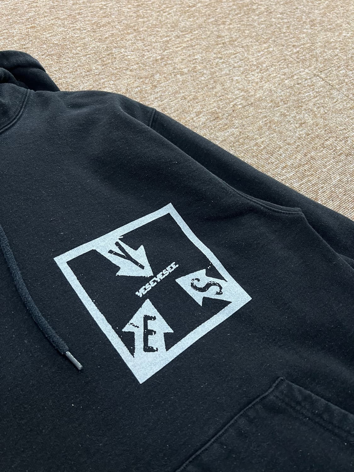 예스아이씨 후드티 M 블랙 상품이미지3