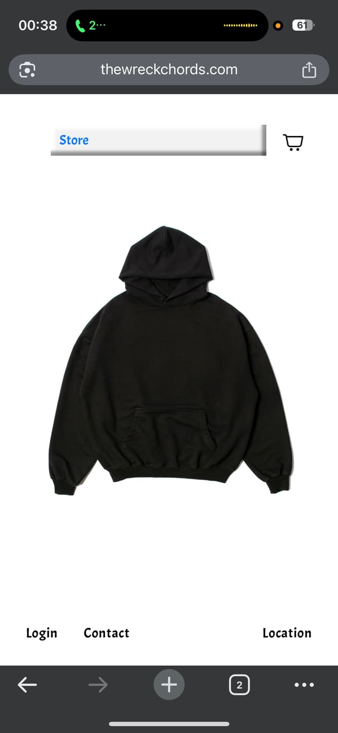 더 뤡코즈 후드 블랙(2) 상품이미지1