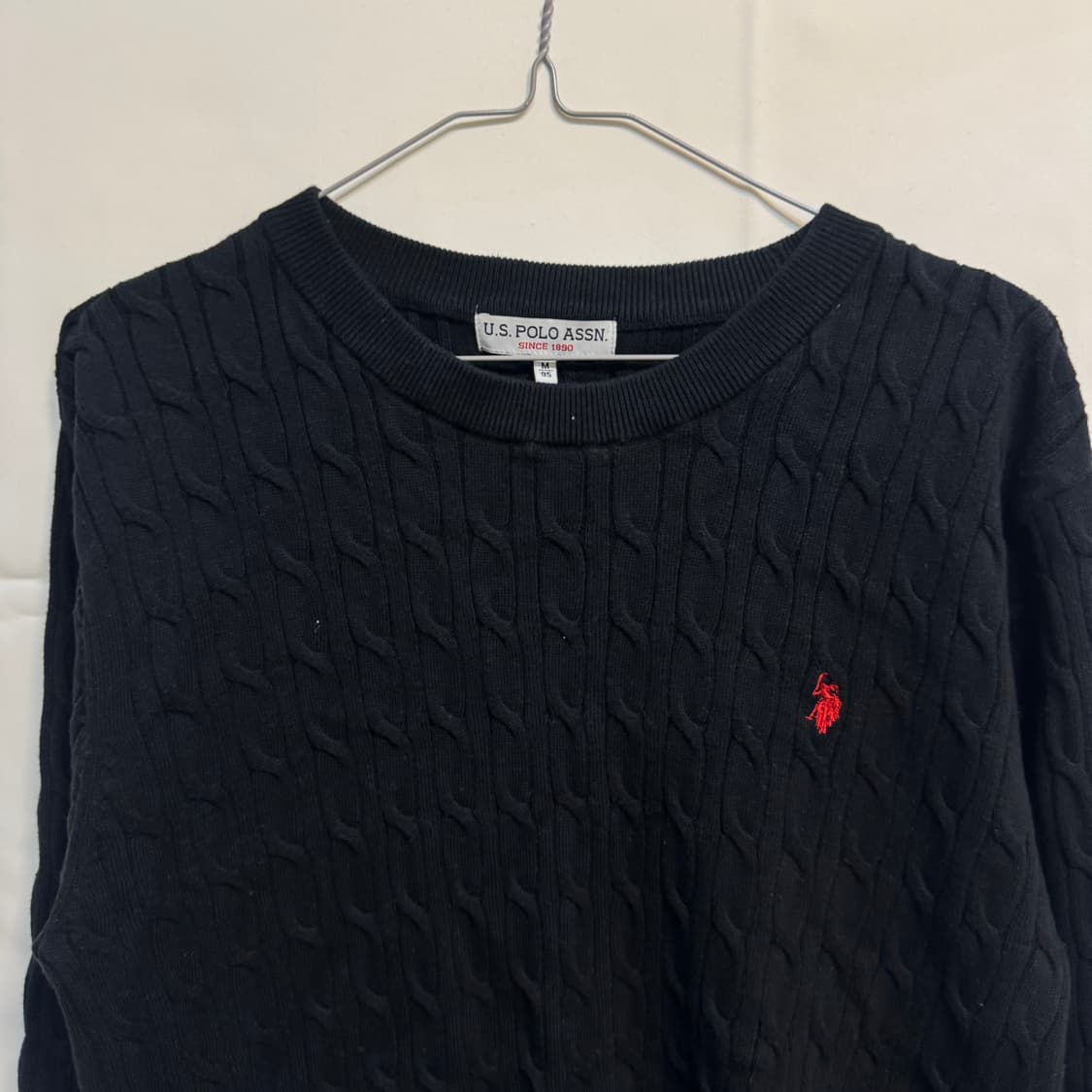 유에스폴로 케이블 니트 상품이미지2
