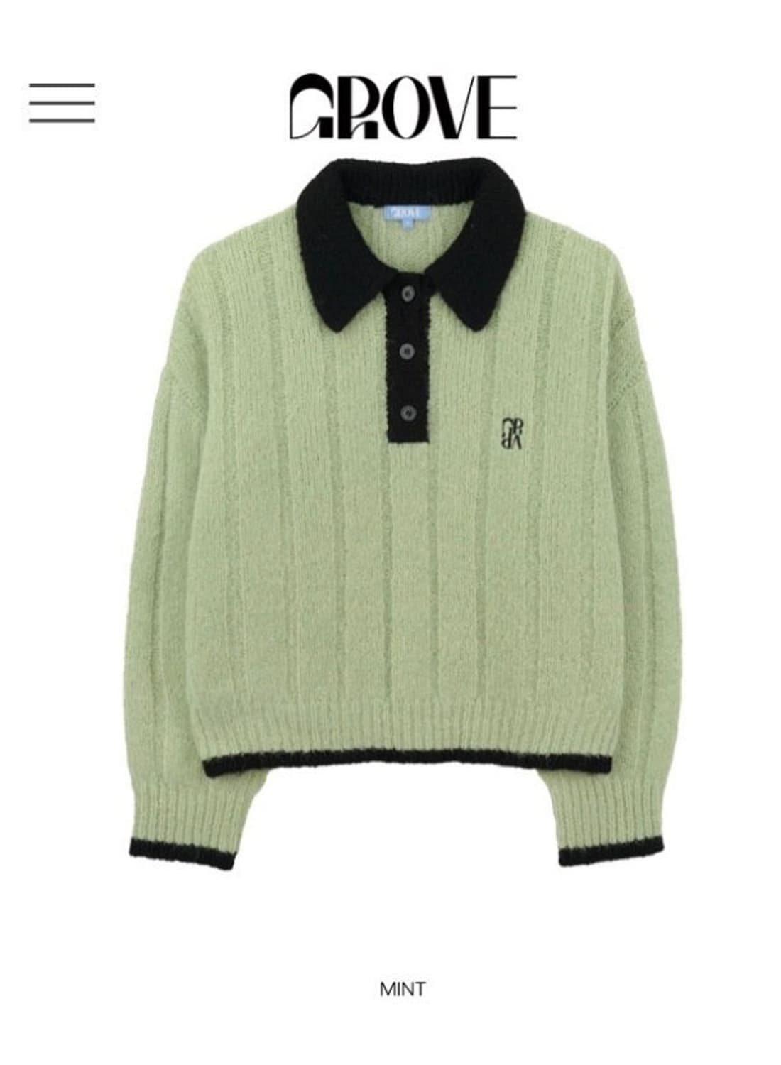 그로브 소프트 니트 (민트) 상품이미지2