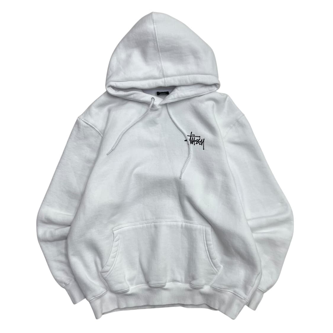 스투스 백로고 화이트 후드 L ( 세탁완료 ) 상품이미지3