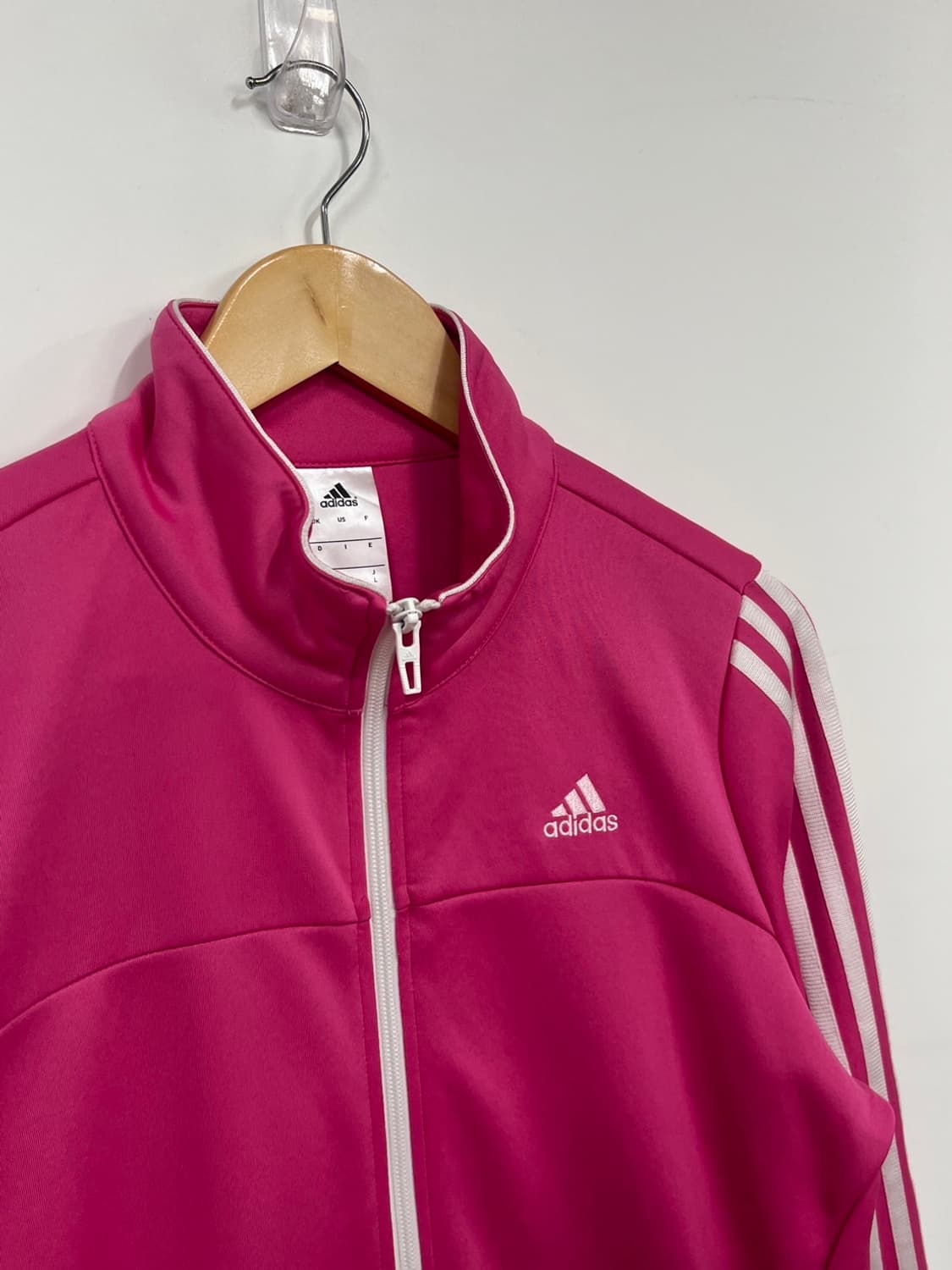 아디다스 삼선로고 Y2K 연핑크 트랙 져지 상품이미지2