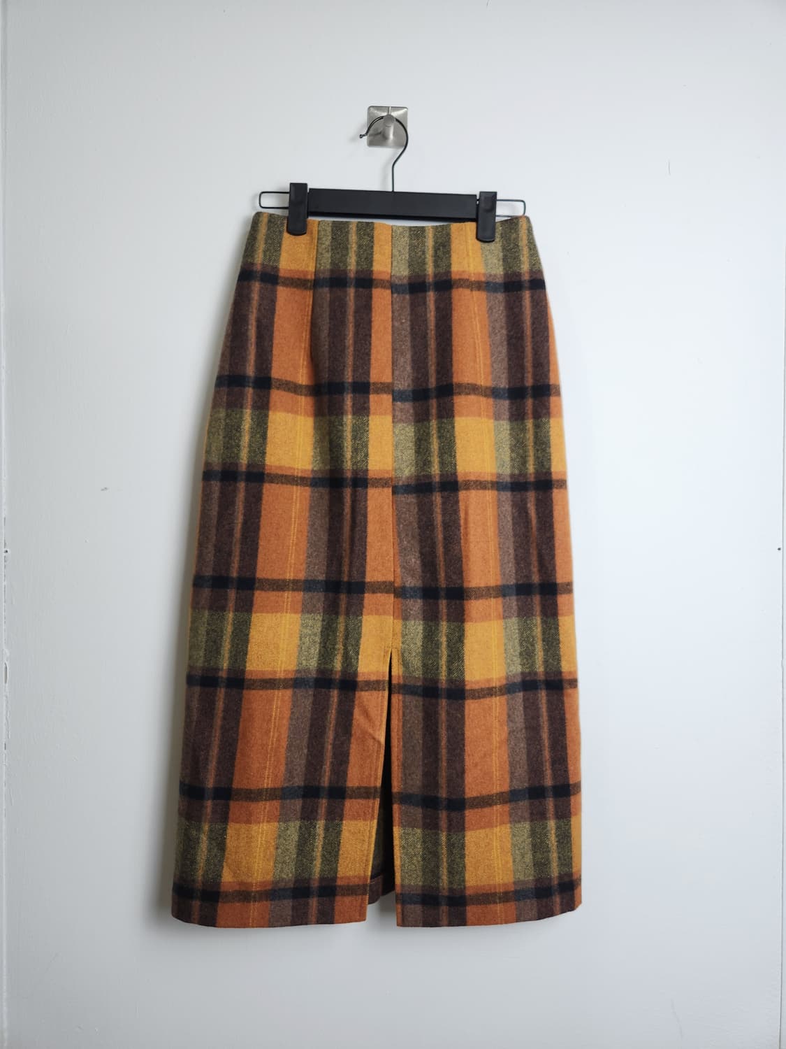 체크 핀턱 롱 스커트 상품이미지6