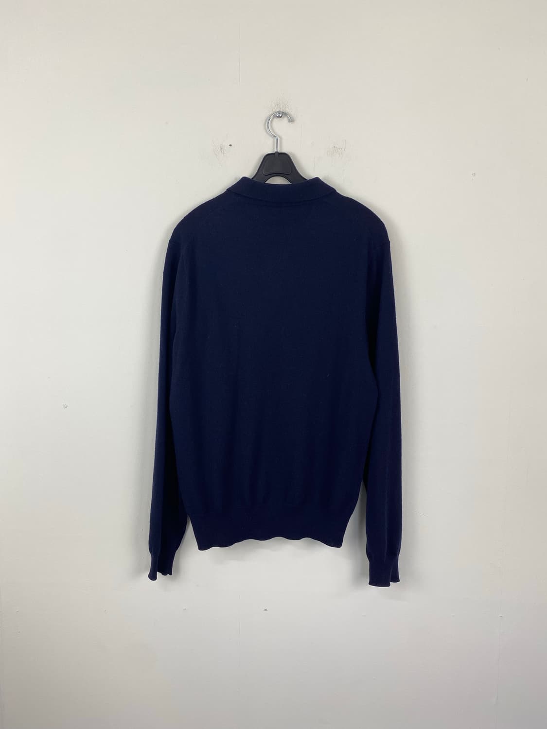 폴로 랄프로렌 메리노 울 네이비 니트 카라티 L 상품이미지2