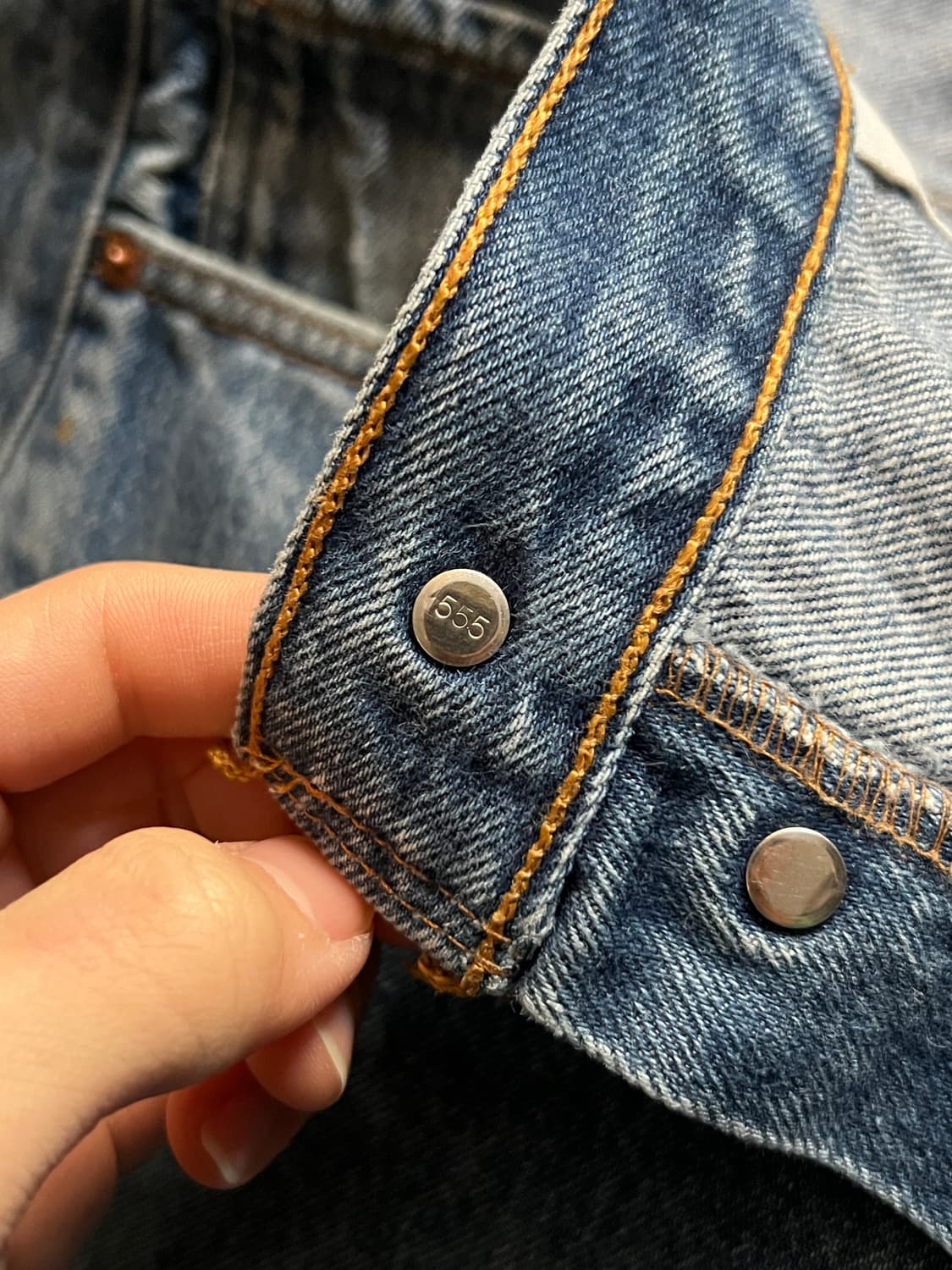 [36]00's 리바이스 501XX 발렌시아 555팩토리 데님 팬츠 상품이미지5