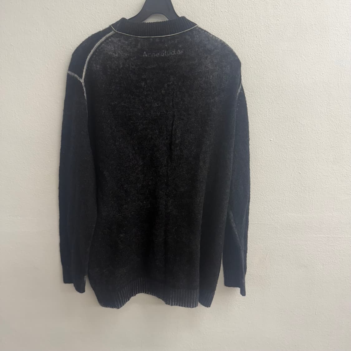 아크네스튜디오 딥챠콜 크루넥 울 니트 S 상품이미지4