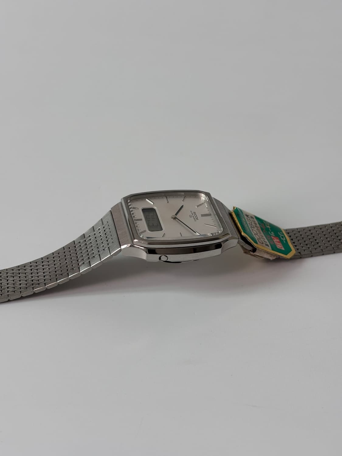 1980s Silver Square Ana-Digi Riquartz 상품이미지5