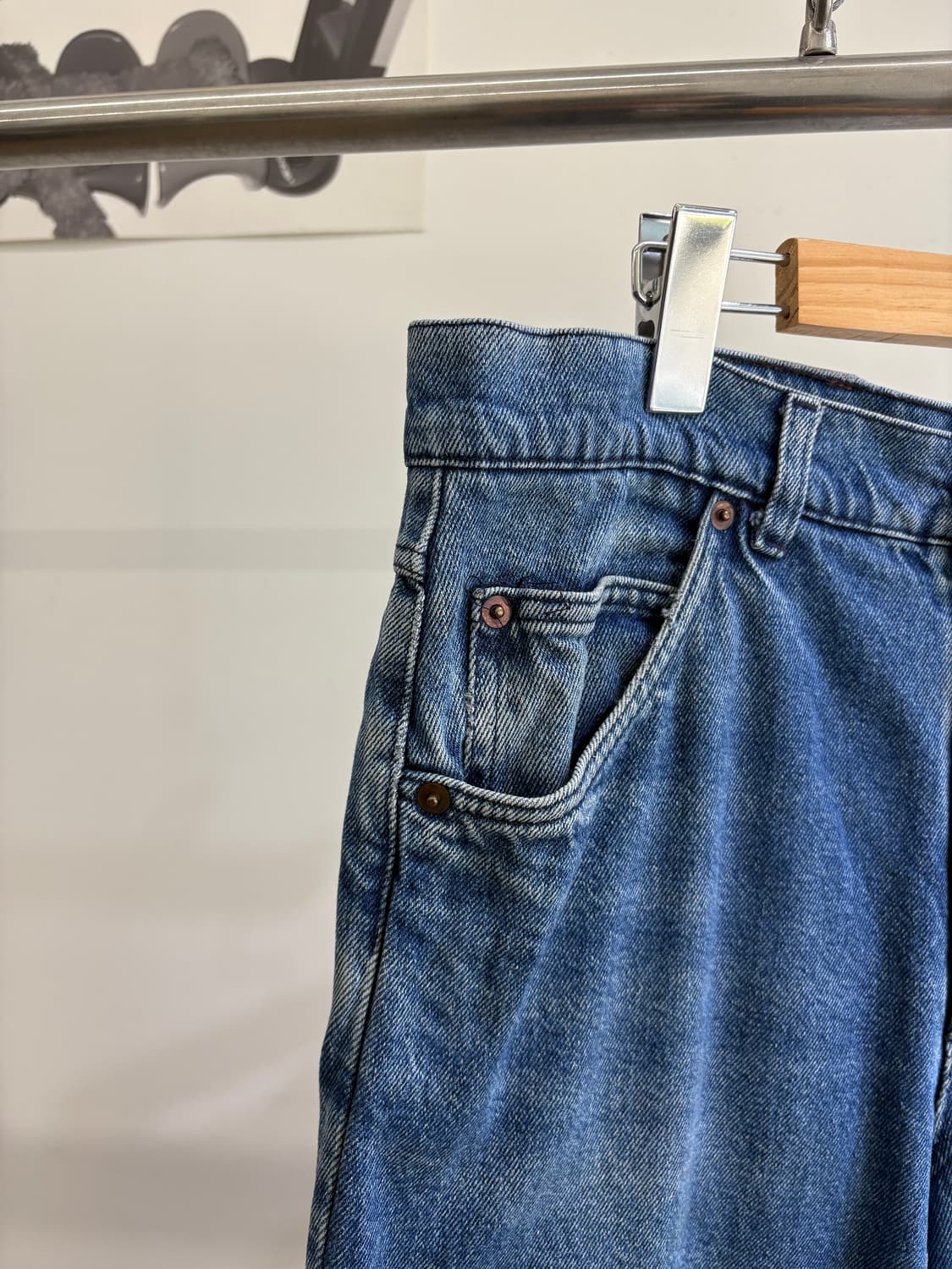 VALENTINO (Made in Itlay) 와이드 데님팬츠 상품이미지3