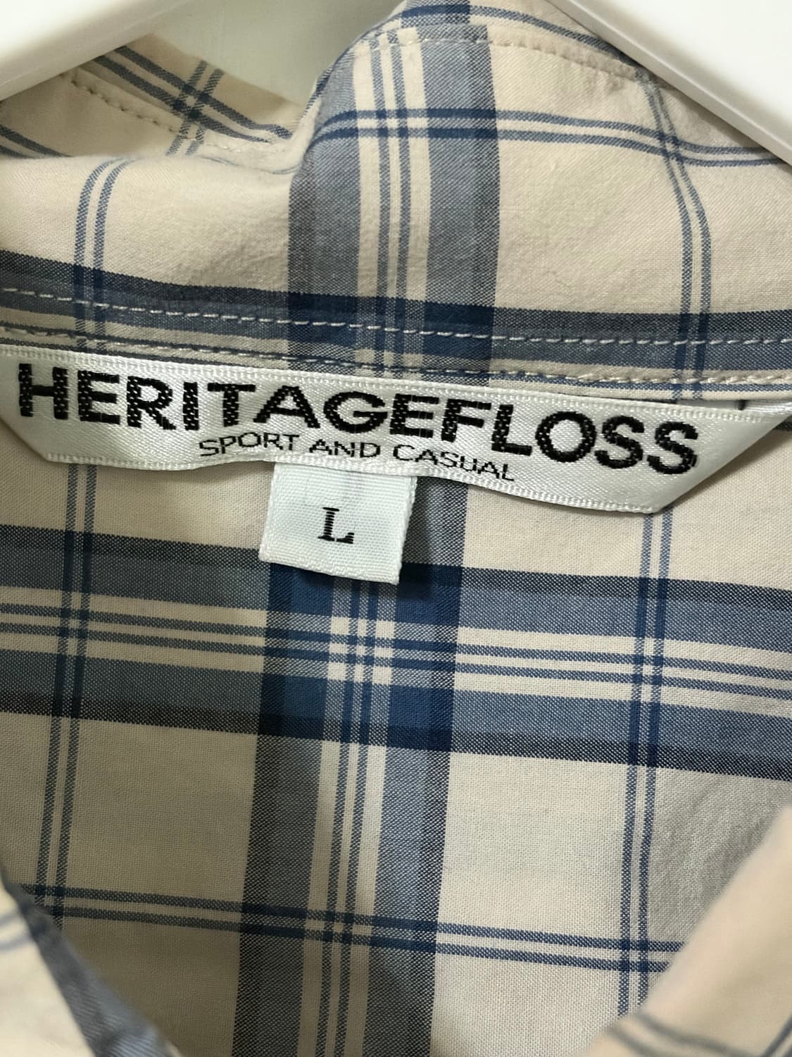 헤리티지플로스 크레스트 체크셔츠 L 상품이미지2