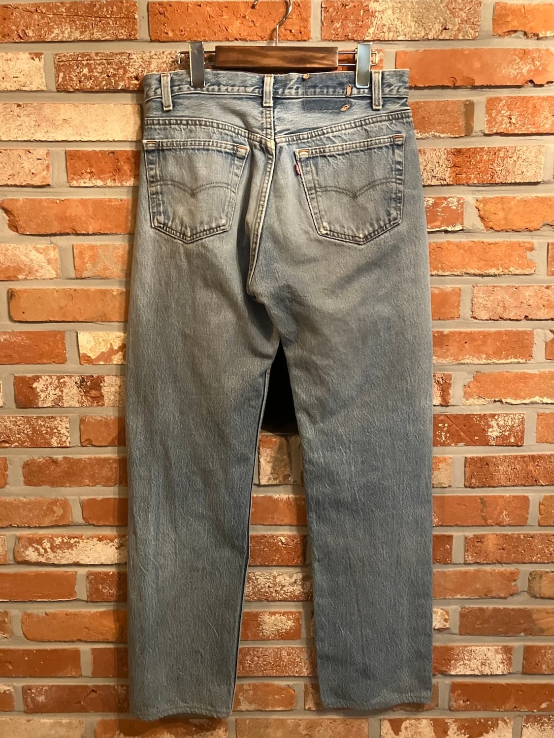 80s USA 빈티지 리바이스 501 데미지 데님 팬츠 상품이미지5