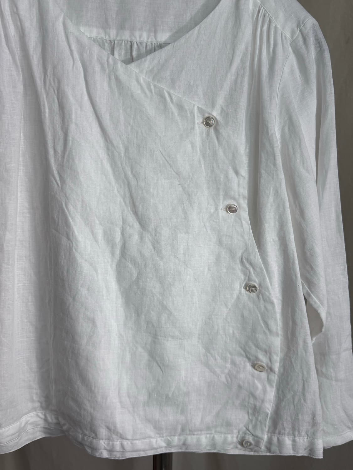 Lim home stir 린넨 랩 블라우스 상품이미지5