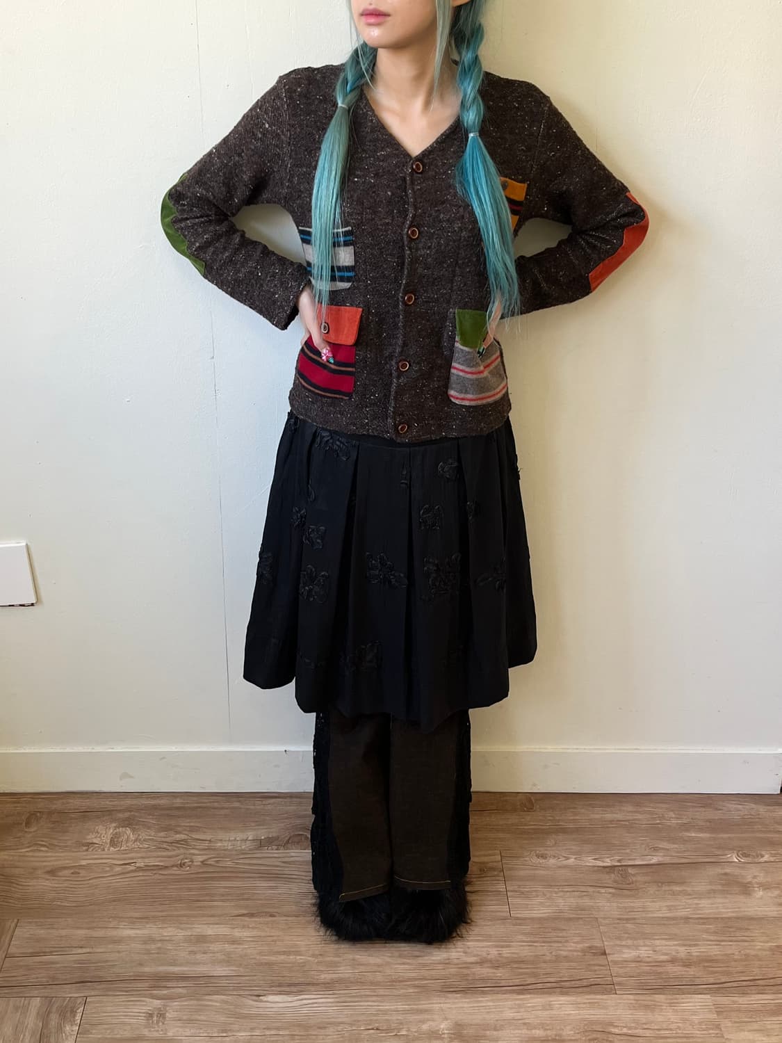 GO SLOW CARAVAN 패치워크 가디건 상품이미지6