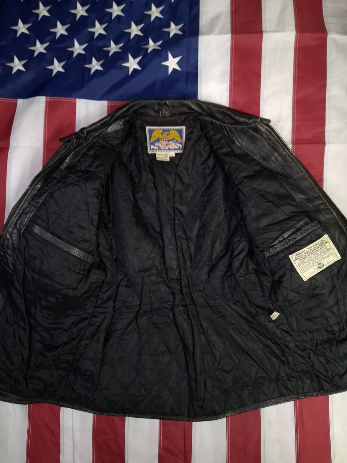 오리지날 80's 아비렉스 리얼레더 라이더자켓 상품이미지9