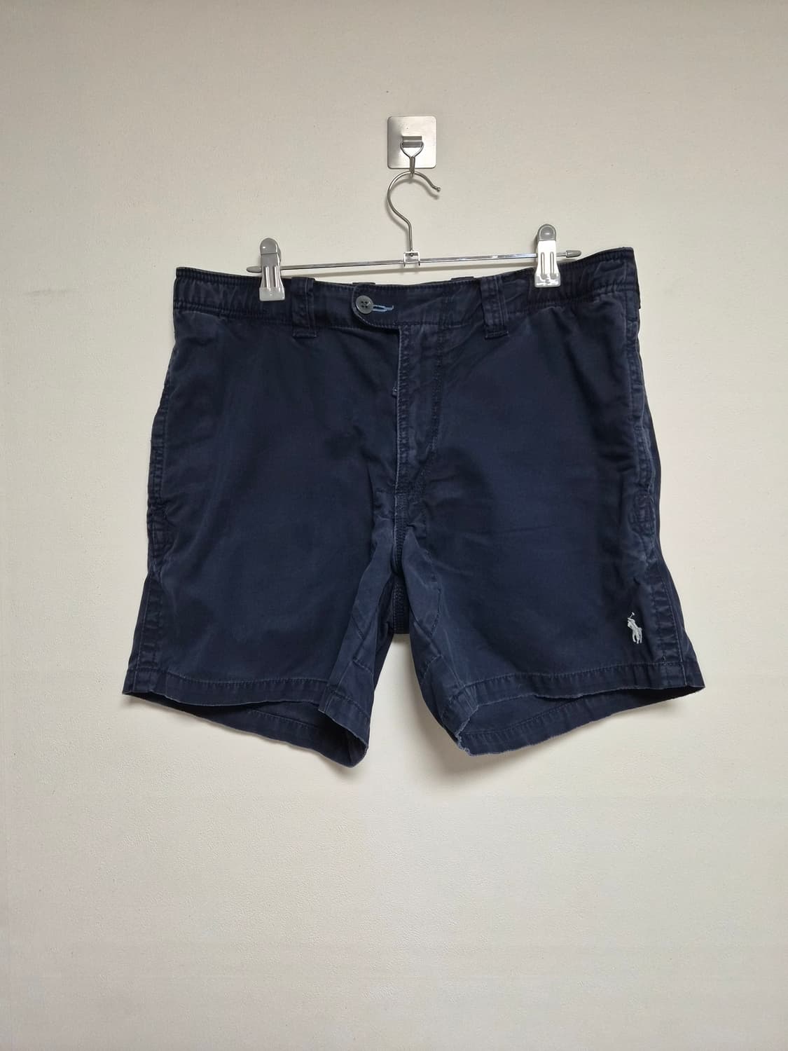폴로Polo 네이비 코튼 워싱 쇼츠 S32-33사이즈 P-124 상품이미지1