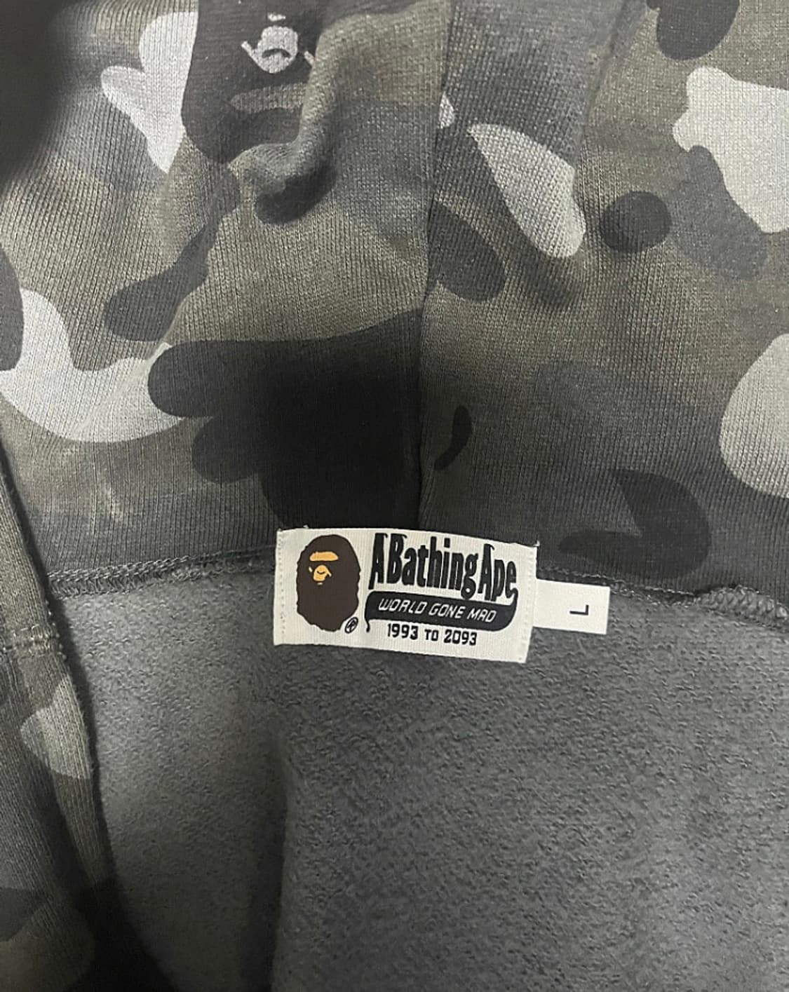 베이프 흑계 후드집업 / L 상품이미지8