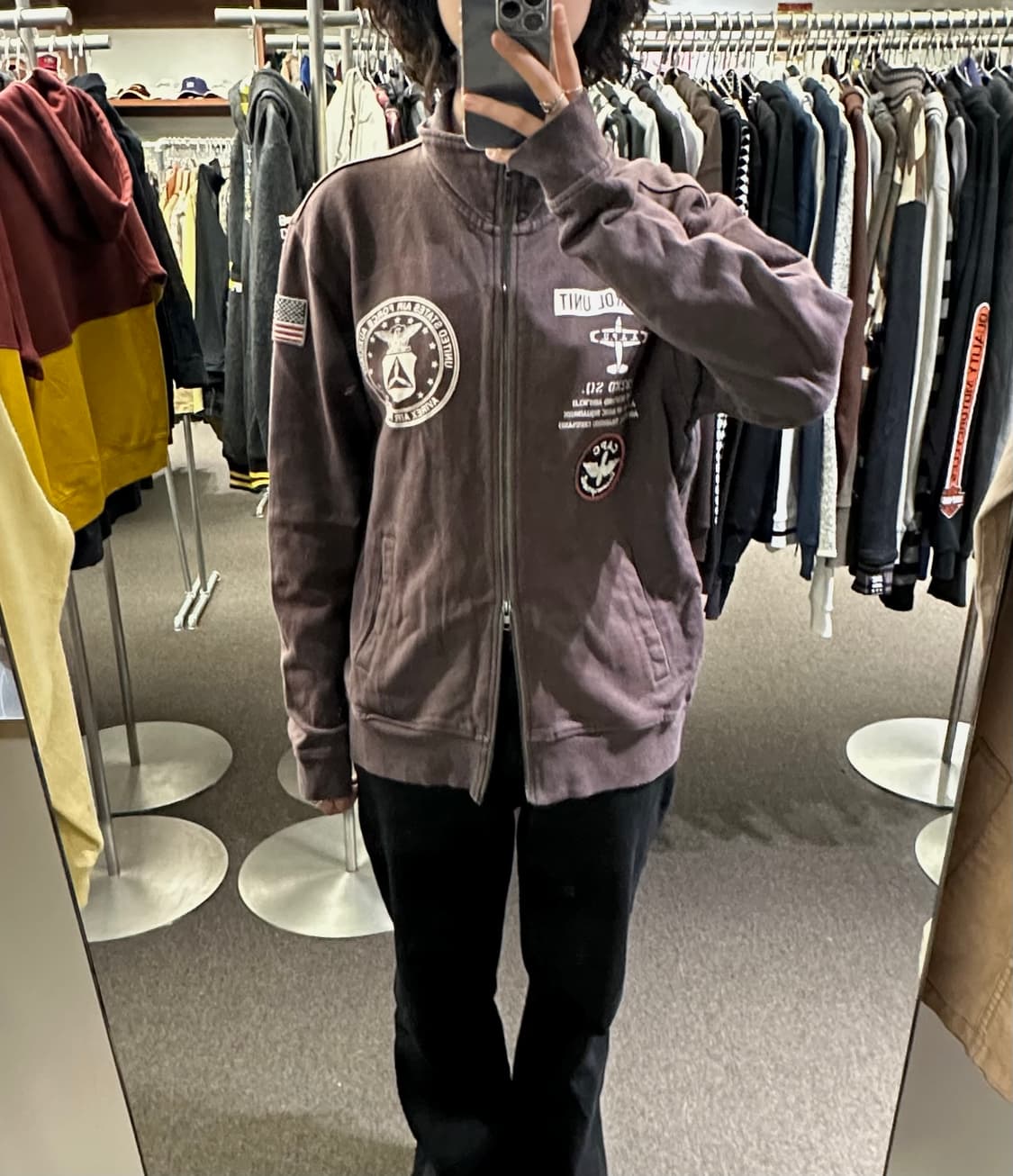 XL)AVIREX vintage Air Patrol Unit 집업 상품이미지3