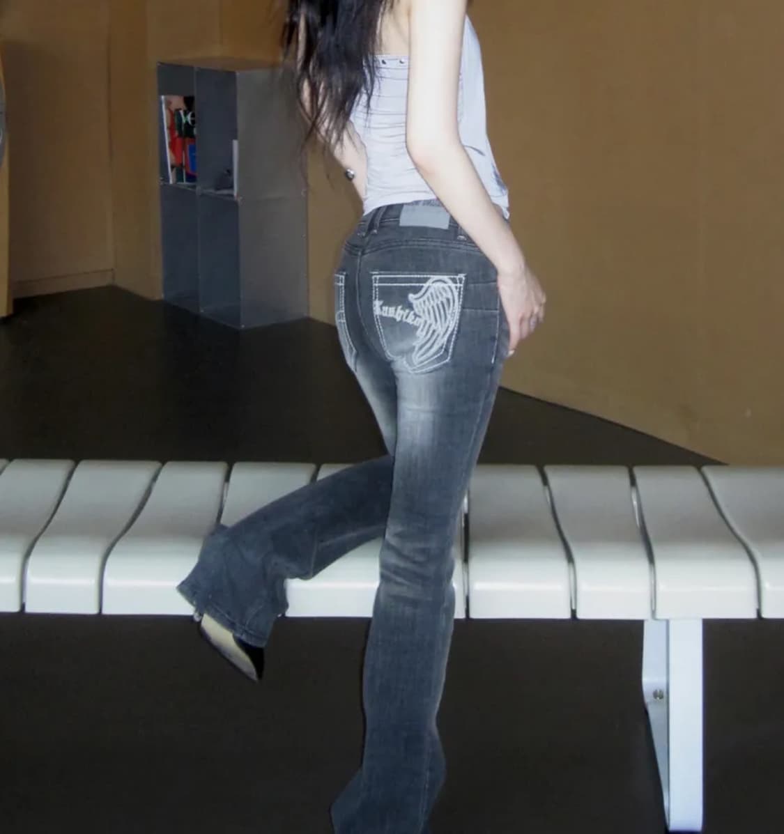 카시코 로우라이즈 데님팬츠 상품이미지3