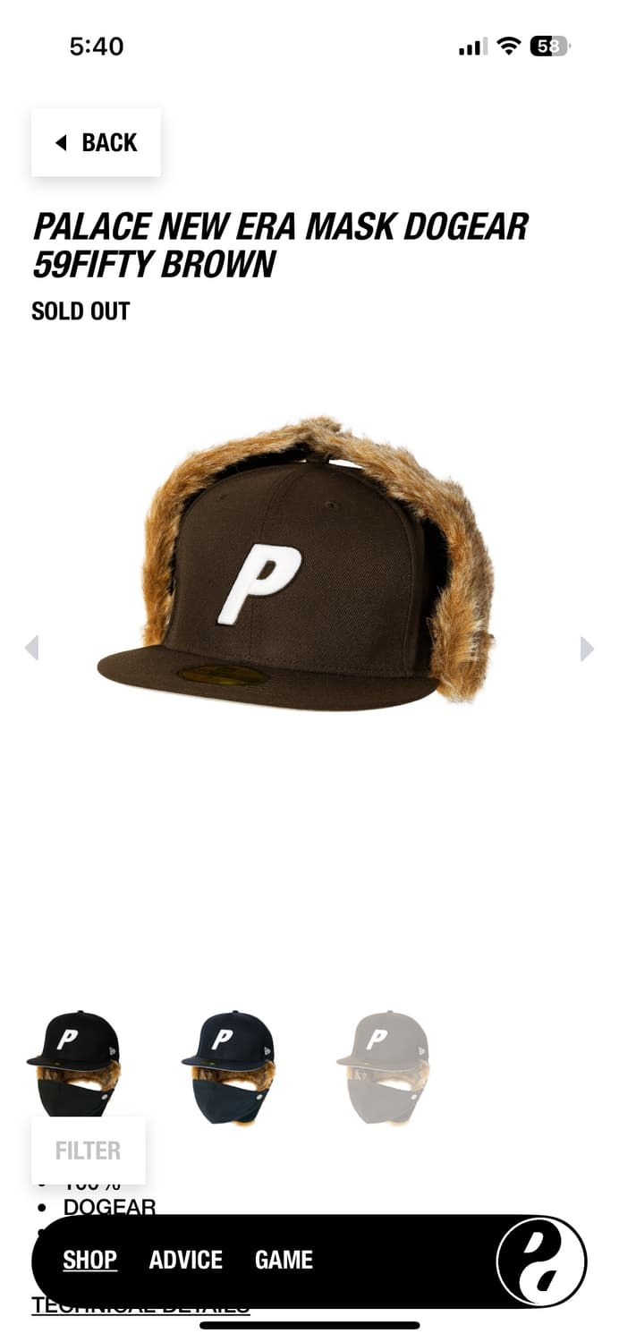 팔라스 뉴에라 마스크 도그이어 59피프티 상품이미지2