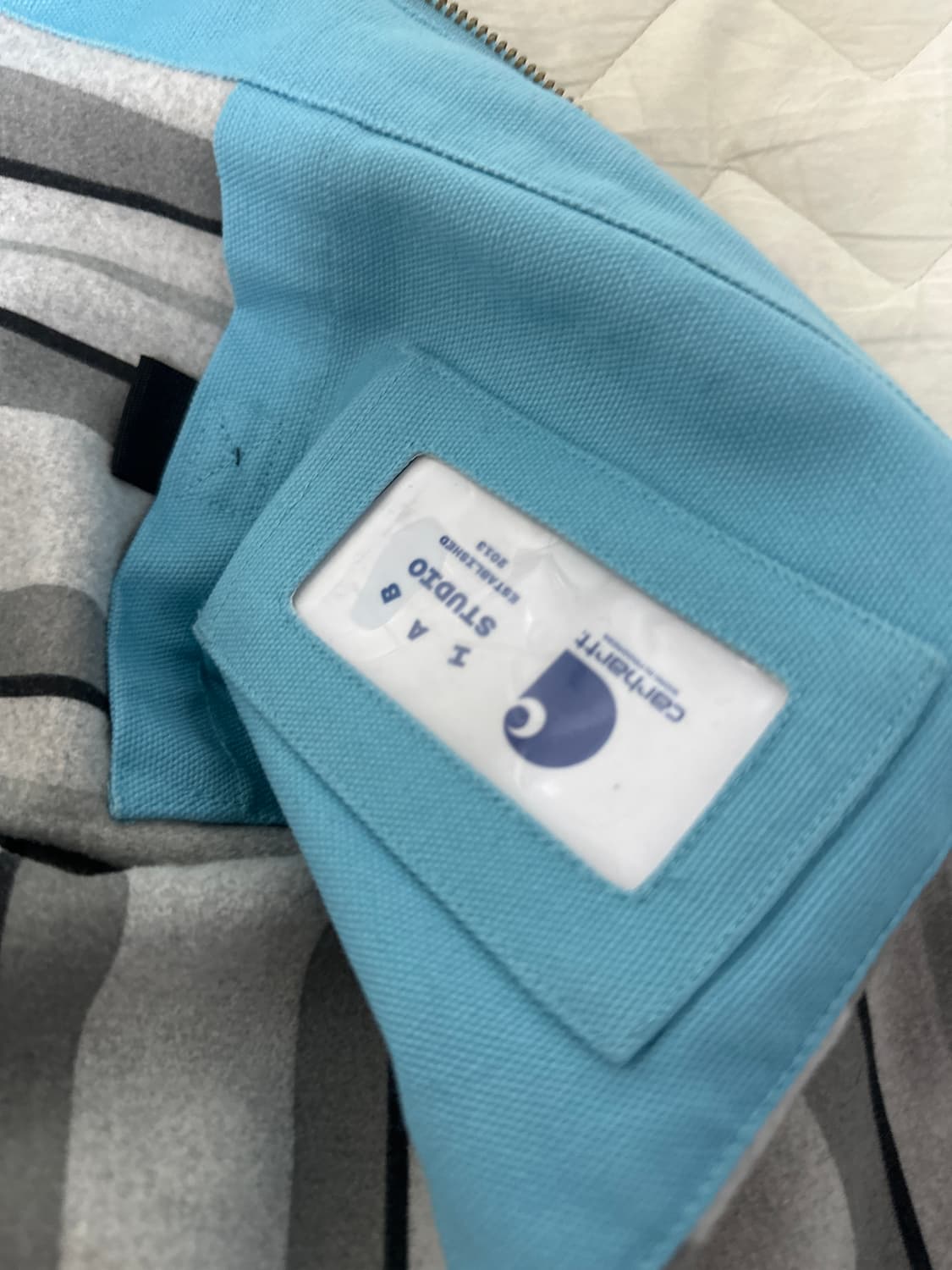 칼하트 WIP X 아이앱 스튜디오 OG 디트로이트 자켓 밀키 블루 상품이미지3