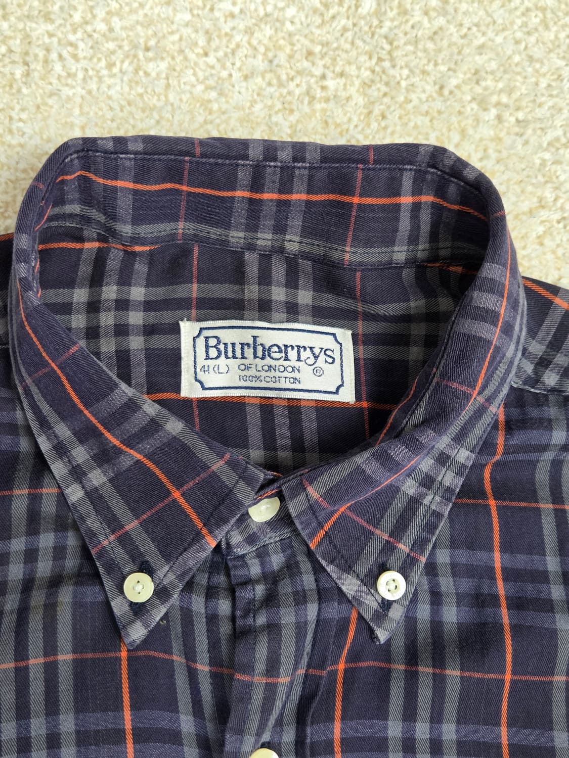 [버버리] 빈티지 체크 코튼 긴팔 셔츠 | S00115 상품이미지3