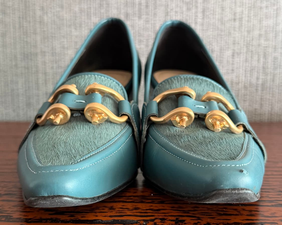 나인웨스트 펌프스 가죽 구두 송치 미드힐 로퍼 230 굽높이 4cm 상품이미지2