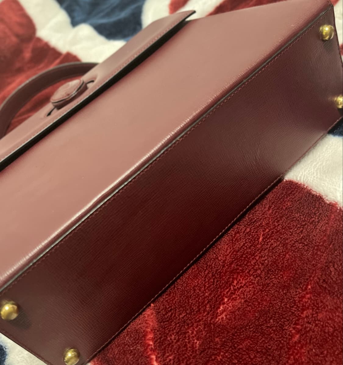 까르띠에 버건디 Calf Leather 핸드백 정품 상품이미지2