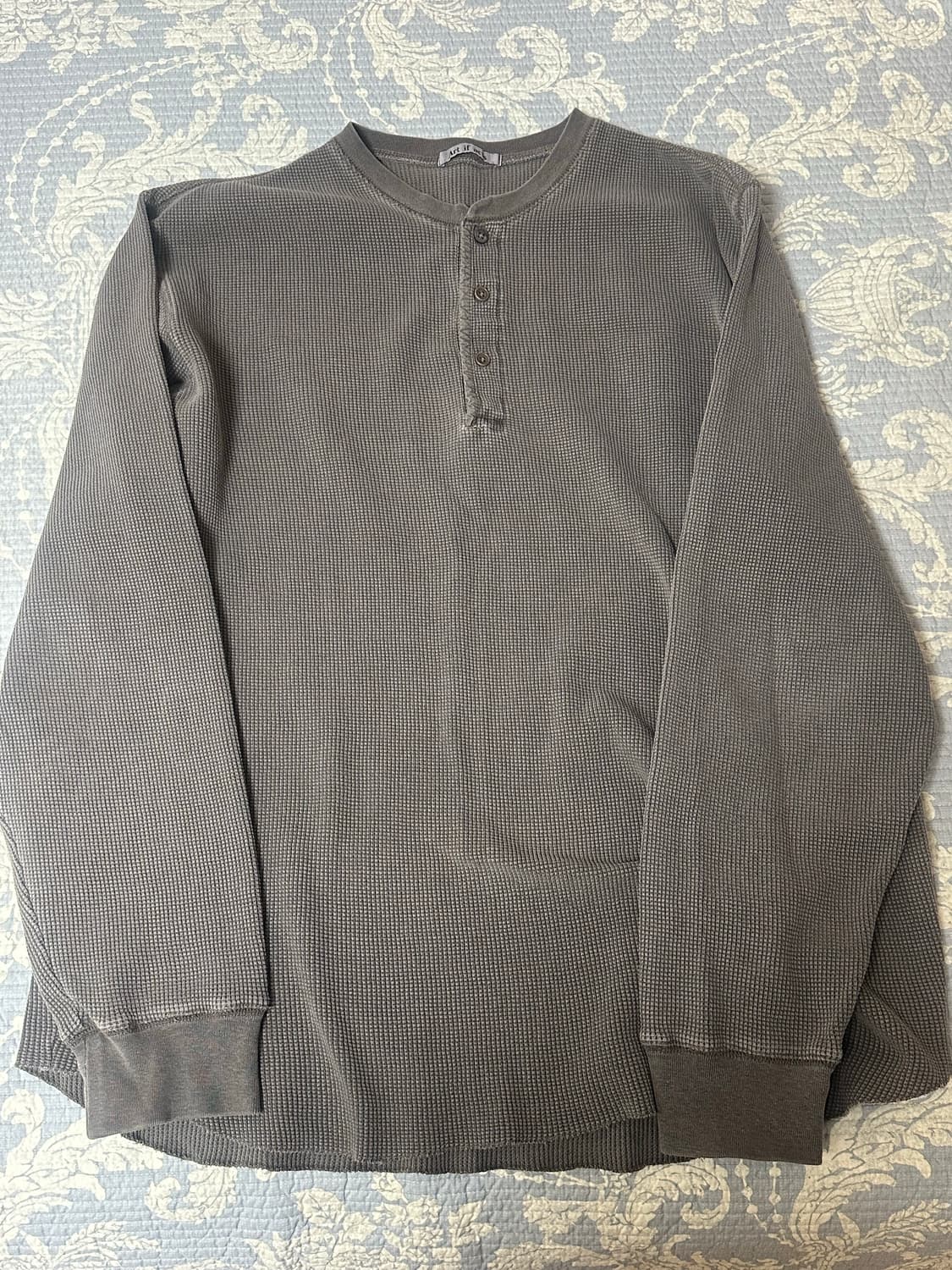 아트이프액츠 와플 헨리넥 머드 브라운 L 상품이미지2