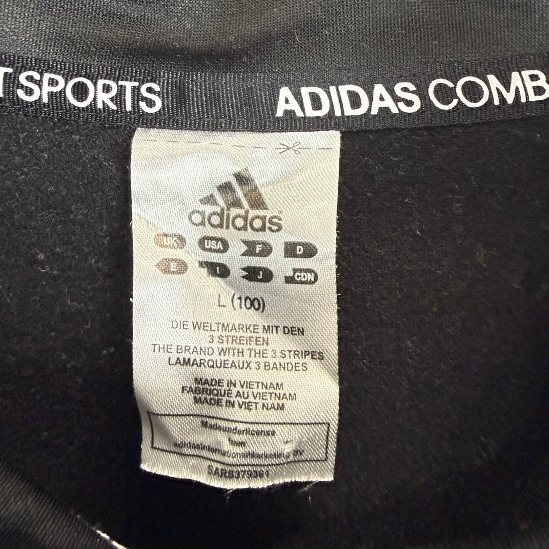 100) 아디다스 컴뱃스포츠 마샬아츠 트랙탑 져지 블랙 상품이미지3