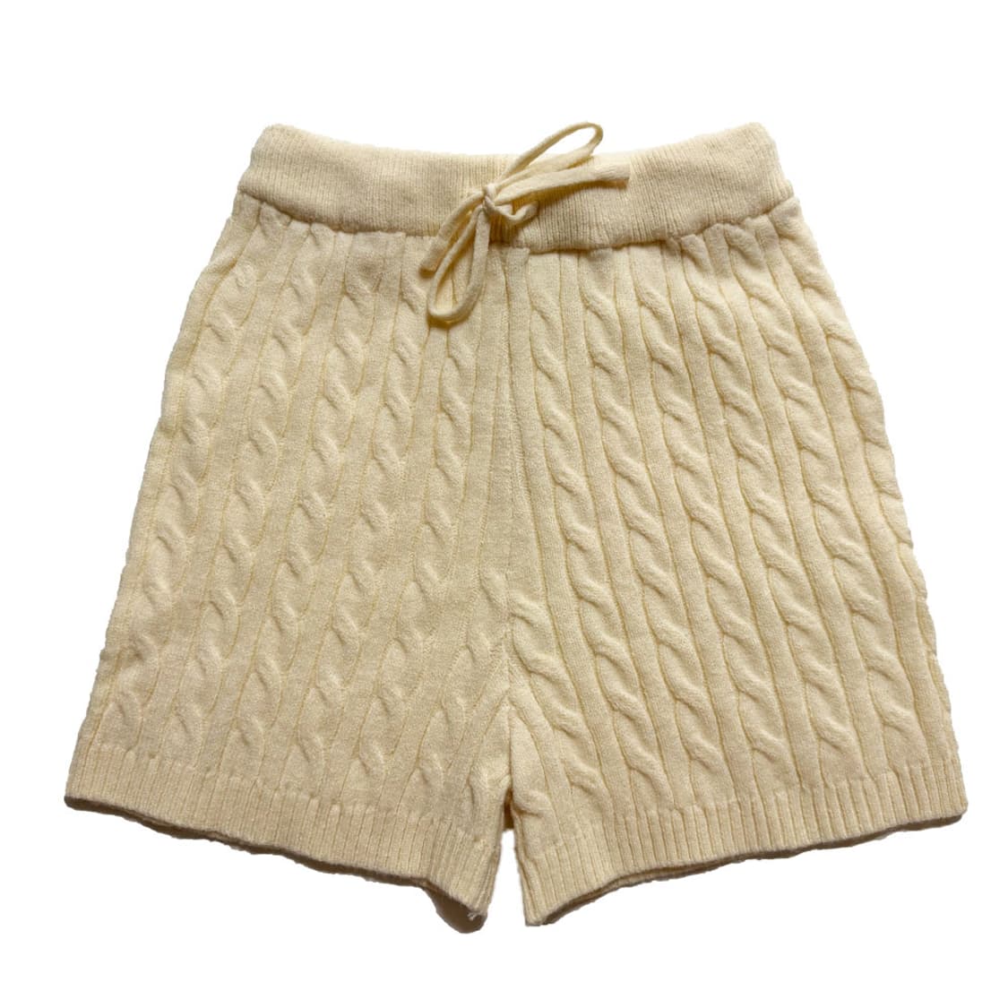 새상품 여자 꽈배기 니트 반바지 (아이보리) 상품이미지1