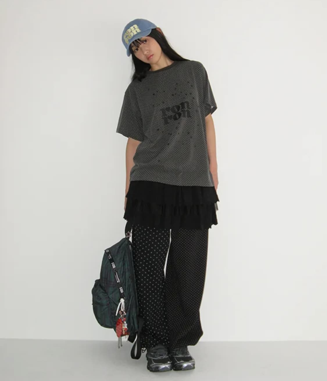 론론 미니 로고 스웻 도트 조거팬츠 상품이미지2