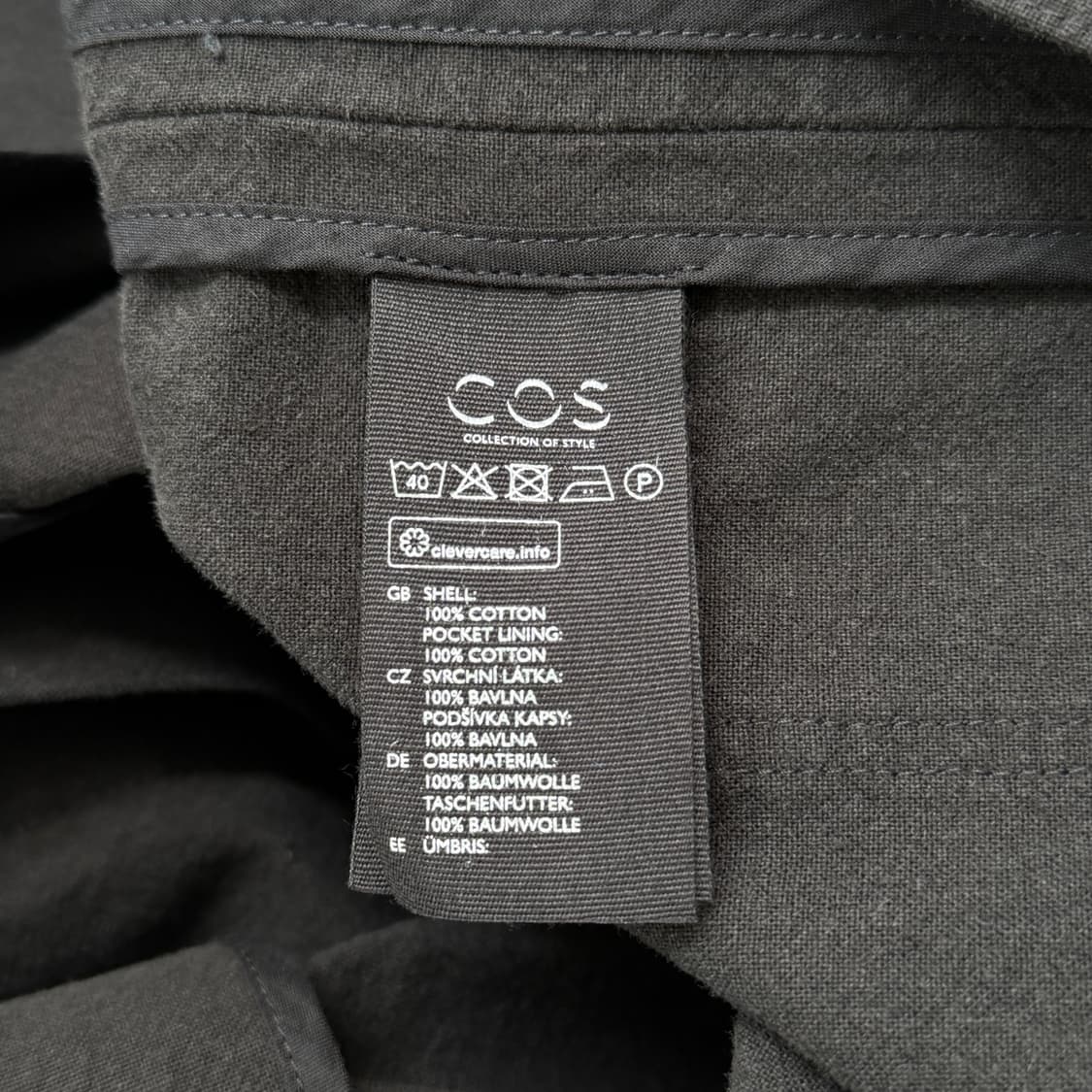 [34] COS 코스 라운드넥 코튼 코트 상품이미지4