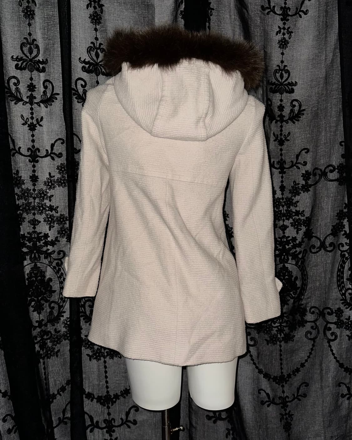 Fox fur cream beige coat 상품이미지3