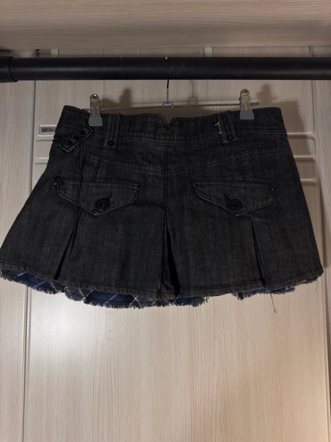 y2k 빈티지 로우라이즈 데님 스커트 상품이미지3